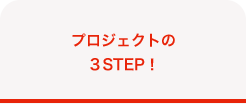 プロジェクトの３STEP！